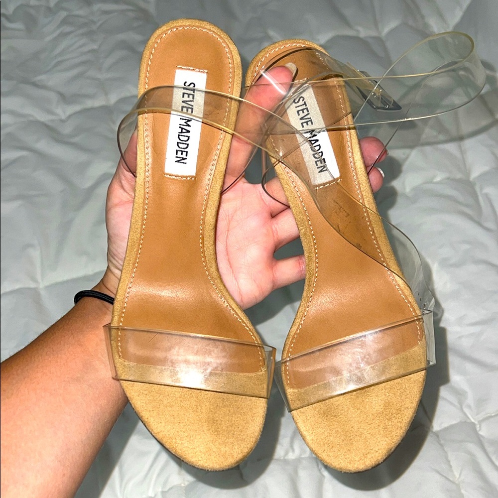 Steve Madden ‘Clearer’ clear heels
